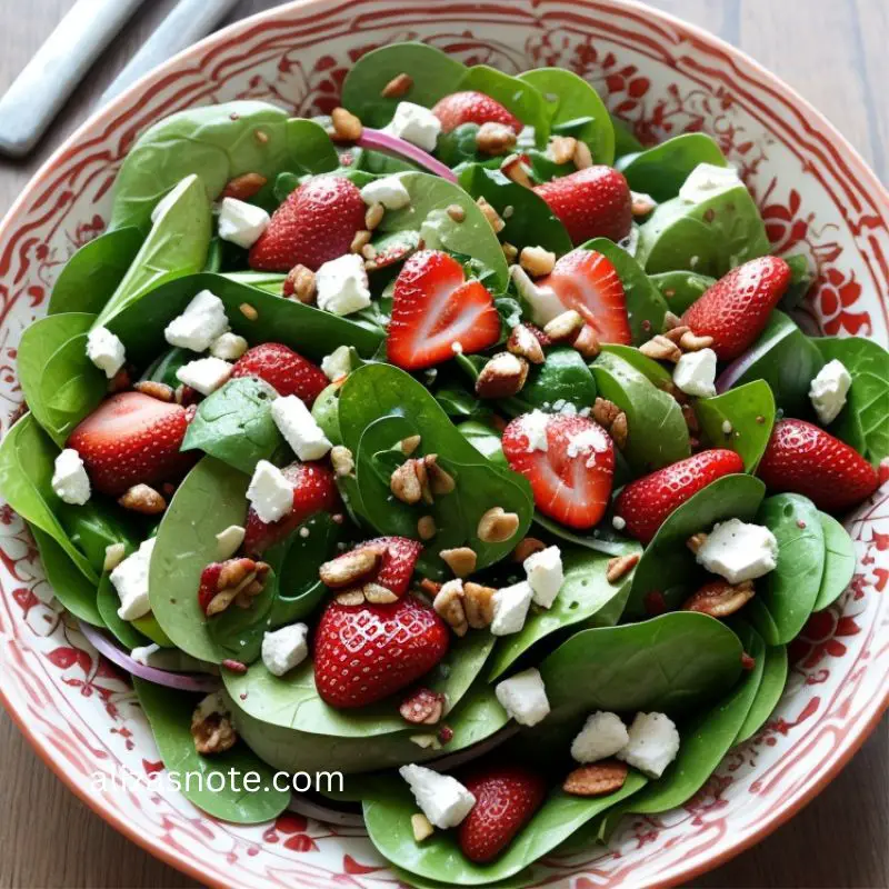 Strawberry Spinach Salad