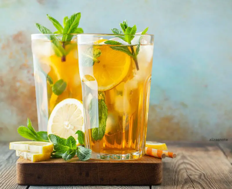 Iced Green Tea With Lemon