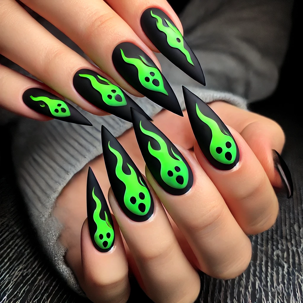 Fiery Ghost Flames