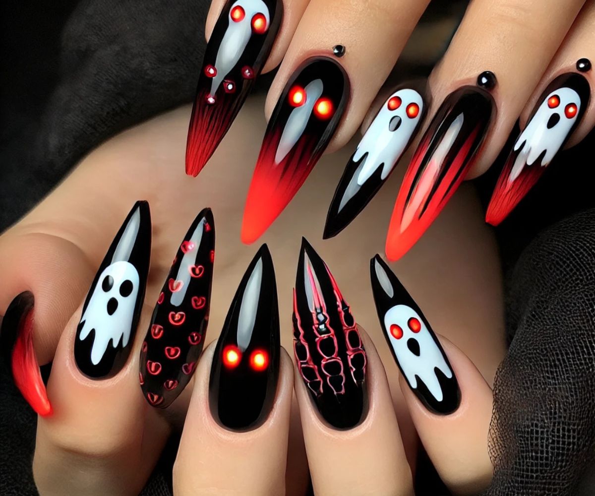 Halloween Nail Designs Almond Shape