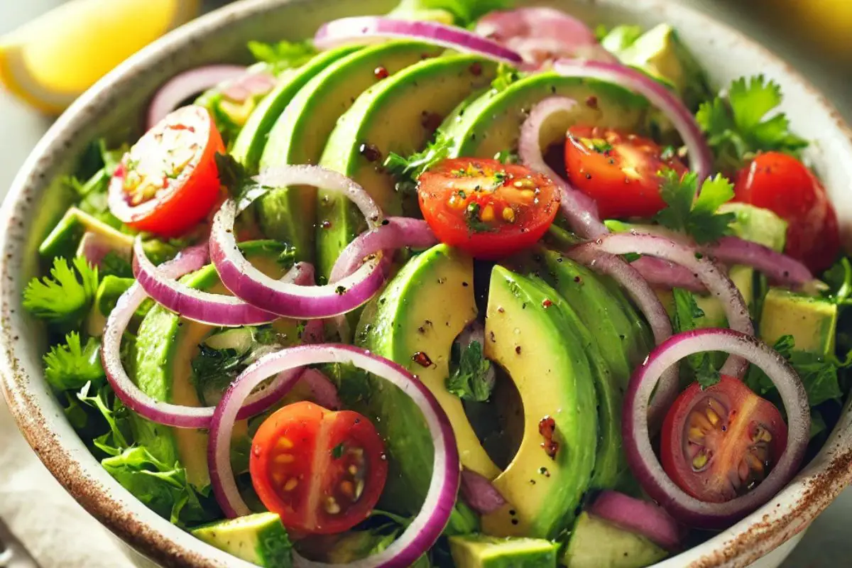 Avocado Salad With Onion