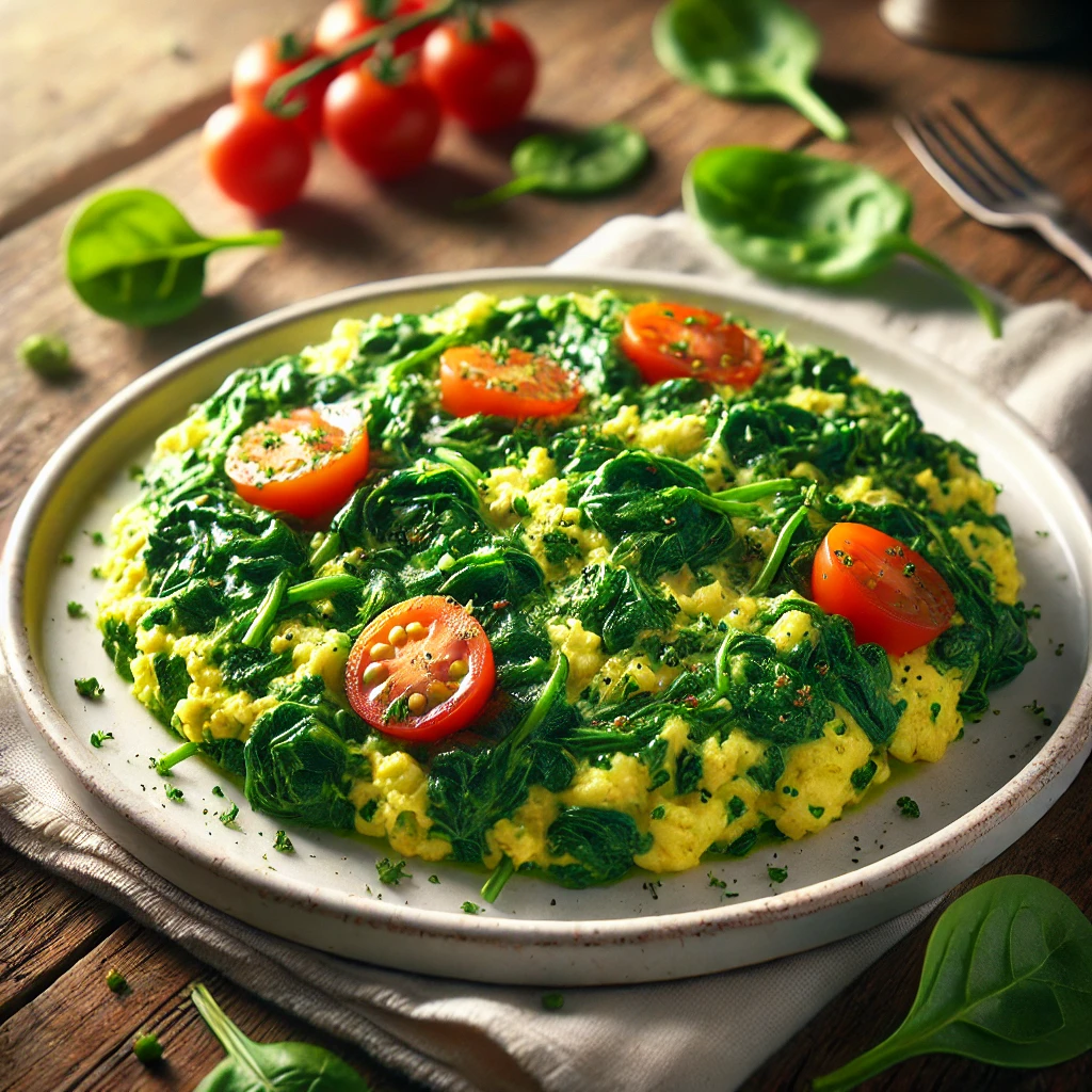 Spinach Omelet or Scramble