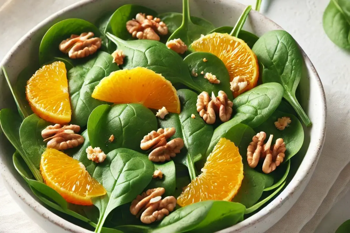 Spinach Salad With Oranges And Walnuts