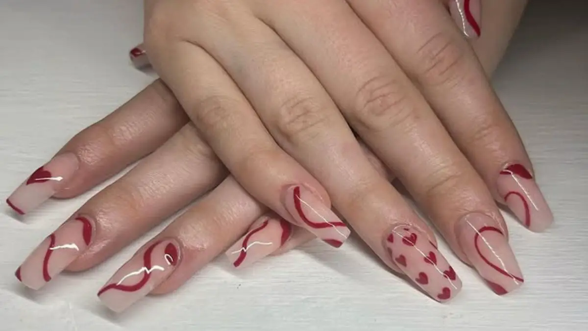 Trendy Valentines Day Nails