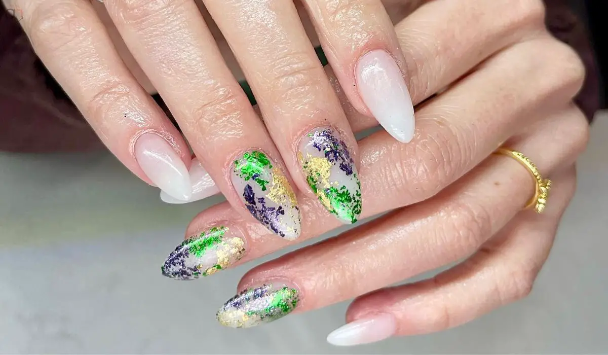 Mardi Gras Nails