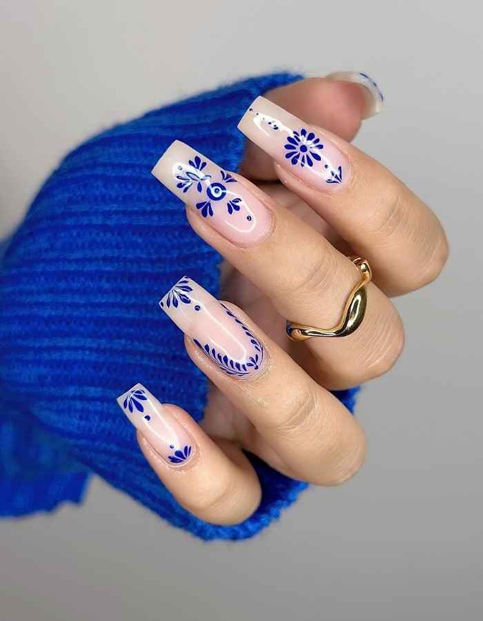 Blue Nails