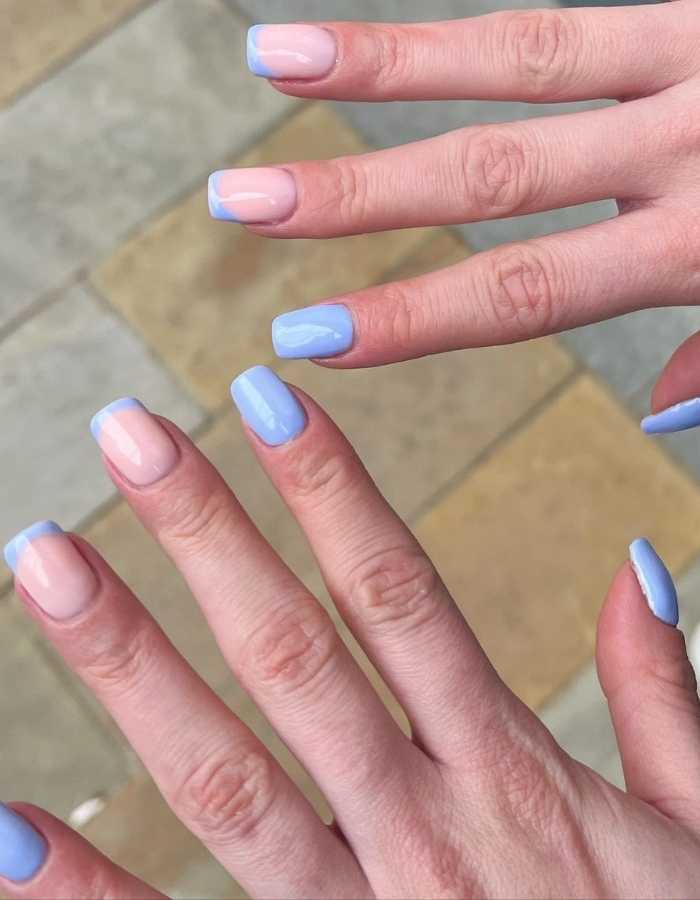 Blue Spring Nails