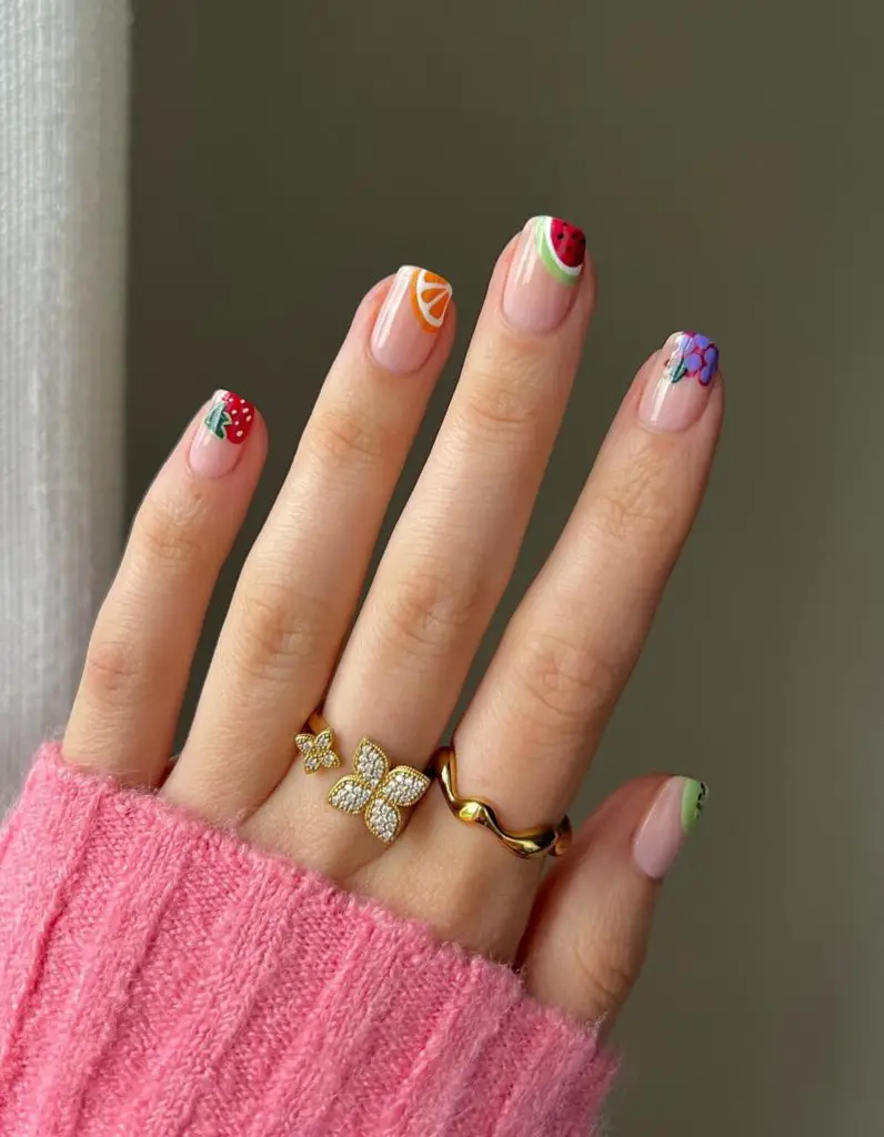 Easy corner nail art