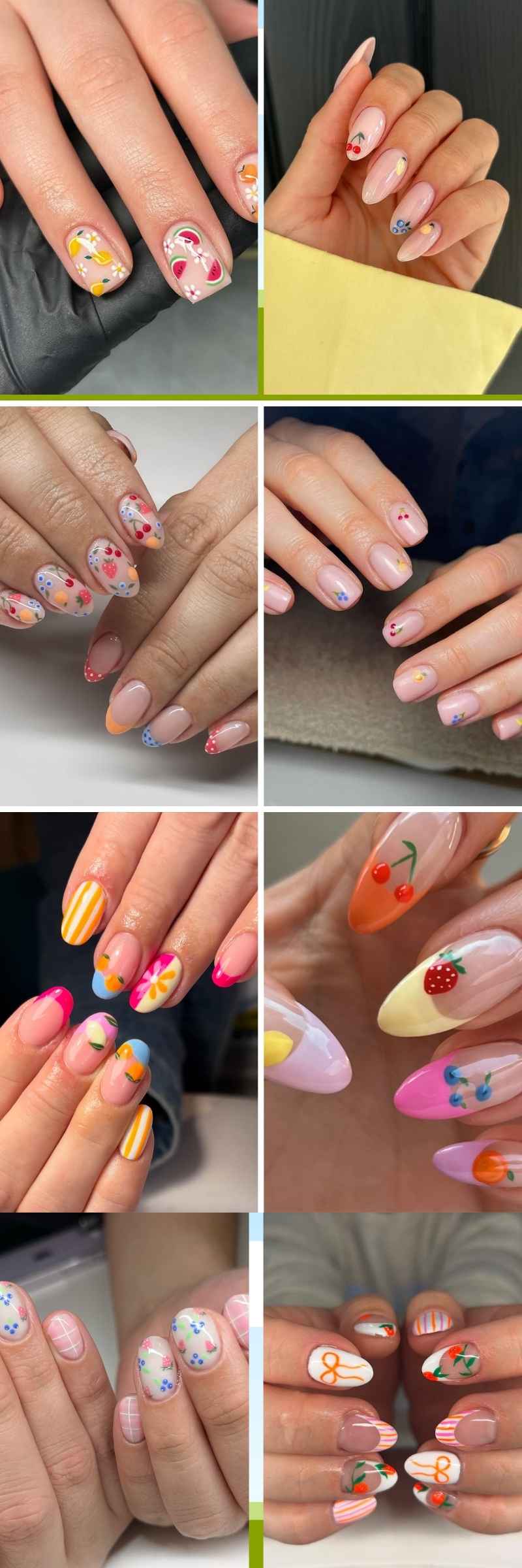 Fruit Themed Nails
