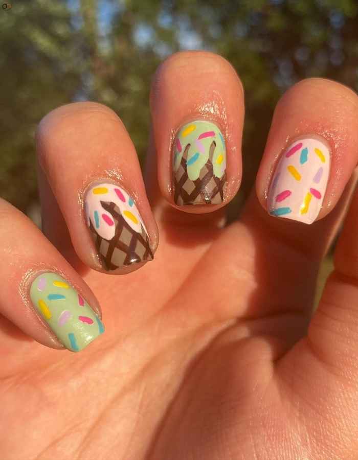 Ice Cream Manicure ideas