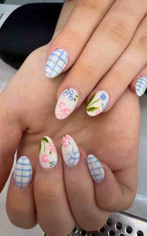 Spring Simple Nails
