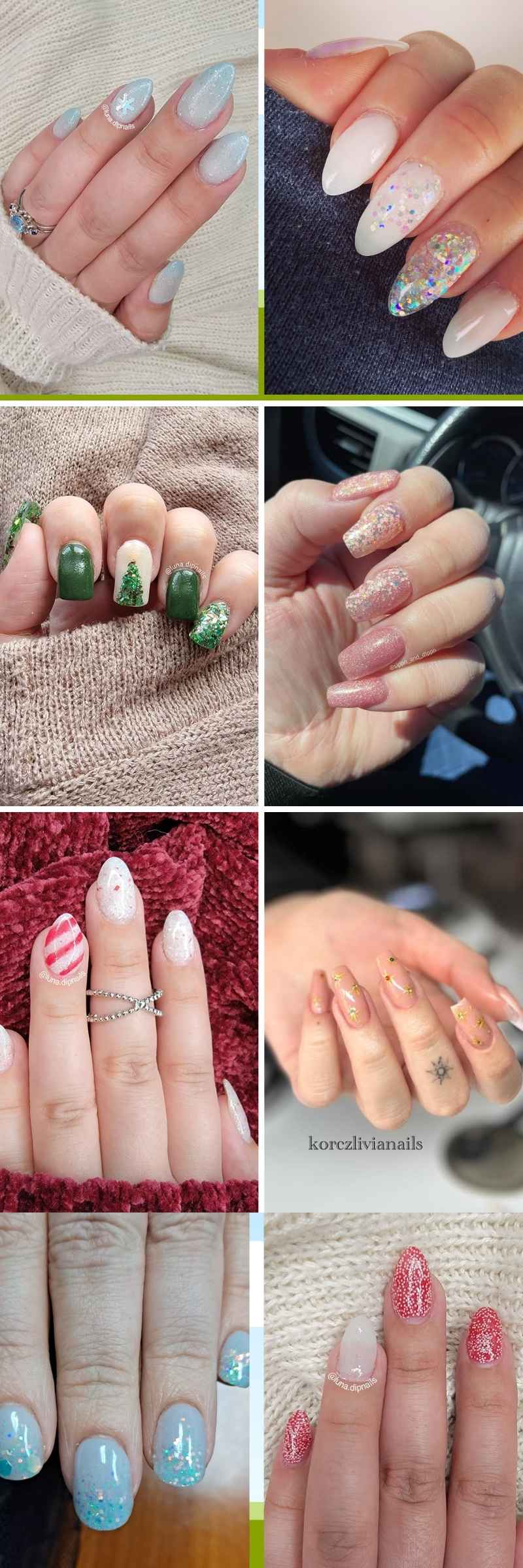 Winter Dip Nails