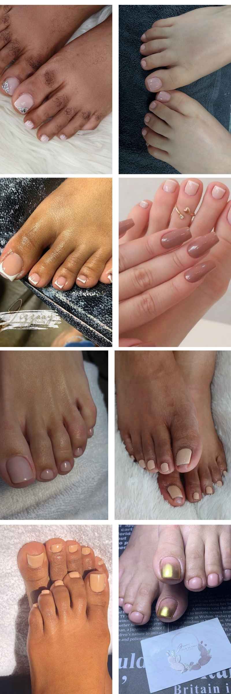 nude toe nails