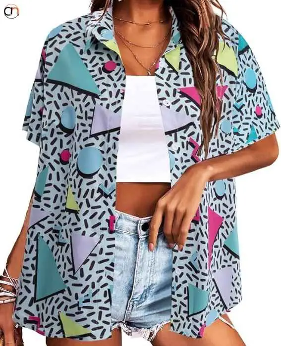 80s 90s Outfits Shirt Women Retro Disco Party