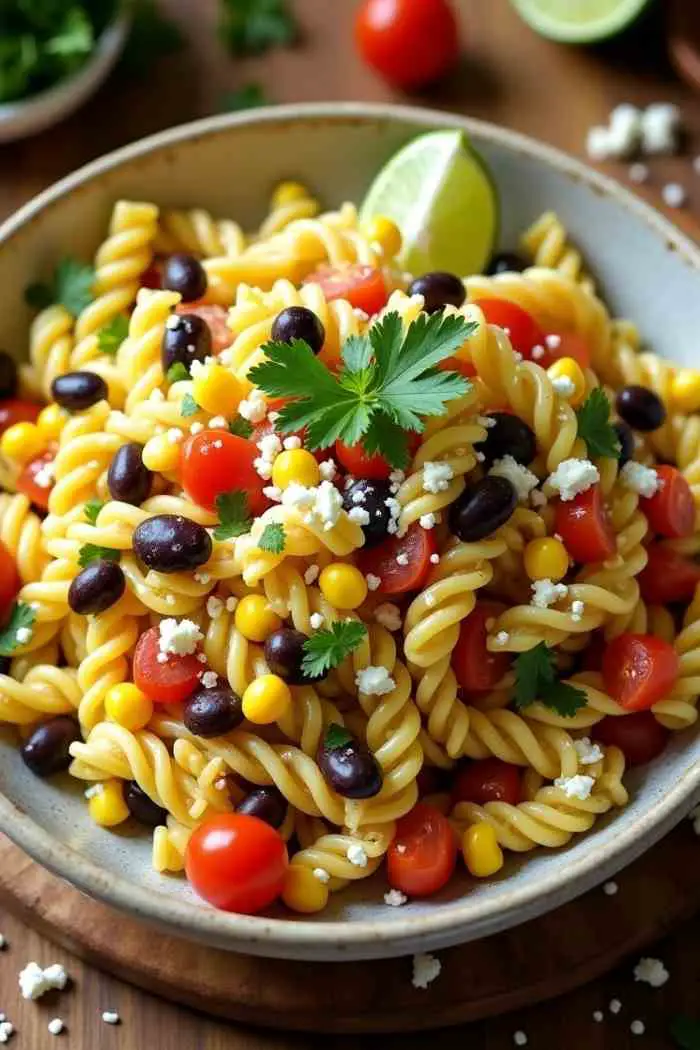 Corn Pasta Salad with Black Beans