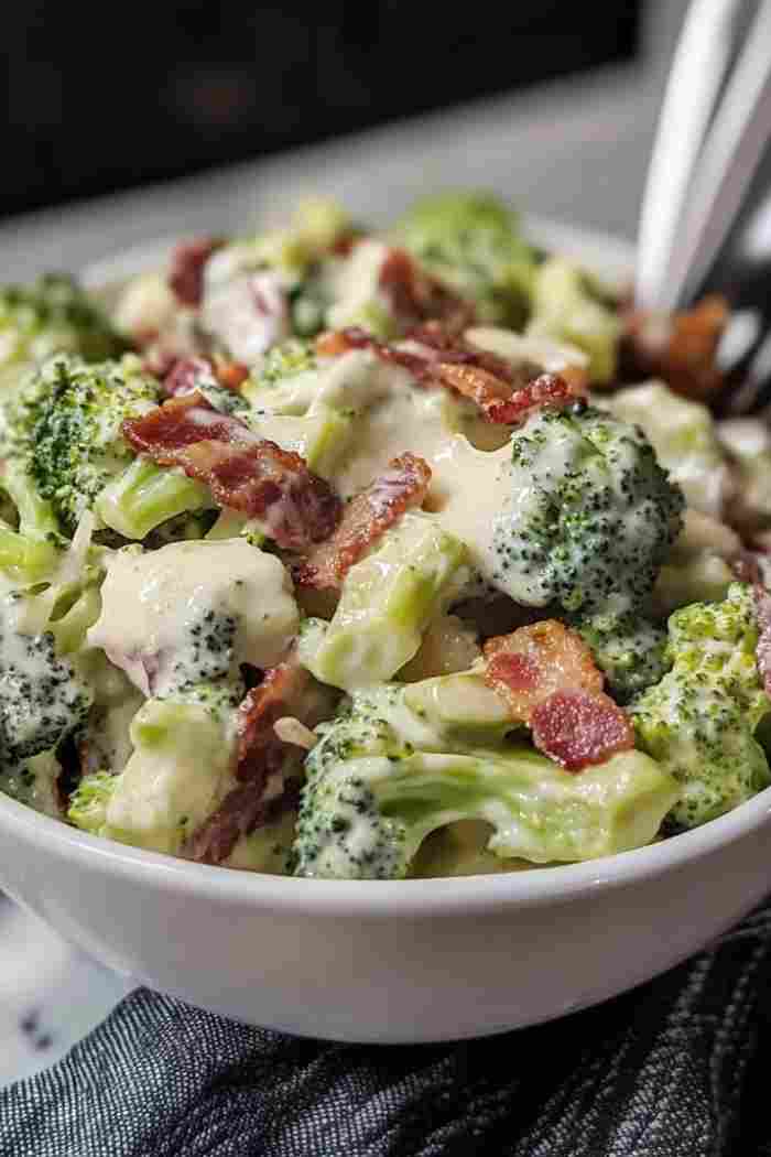 Creamy Broccoli Bacon Salad