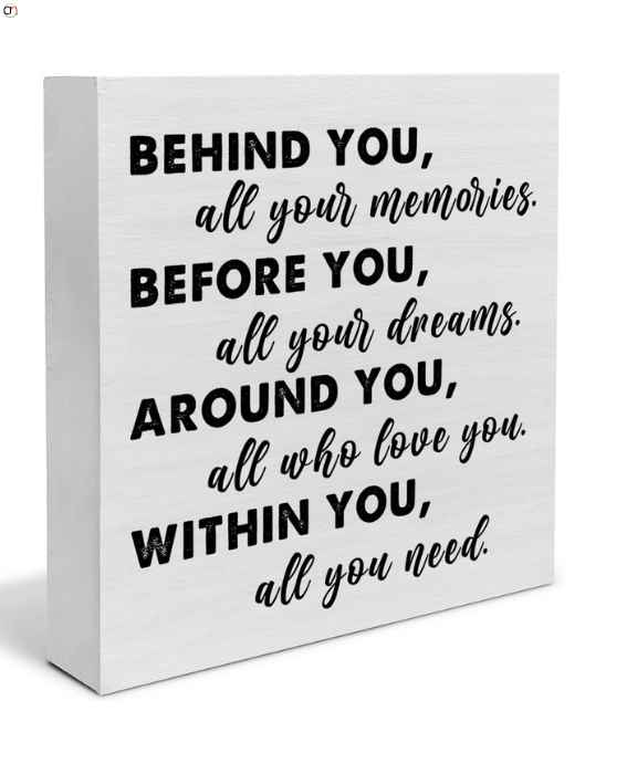 Graduation Quote Wood Box Sign Decor Desk