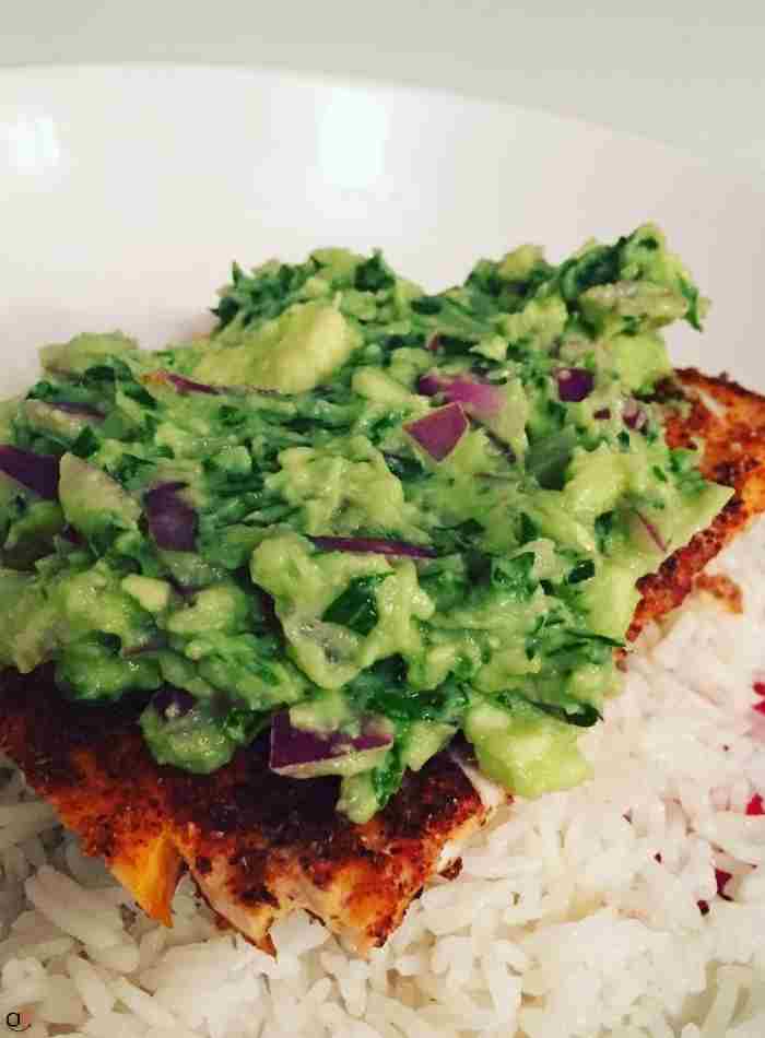 Grilled Salmon with Avocado Salsa