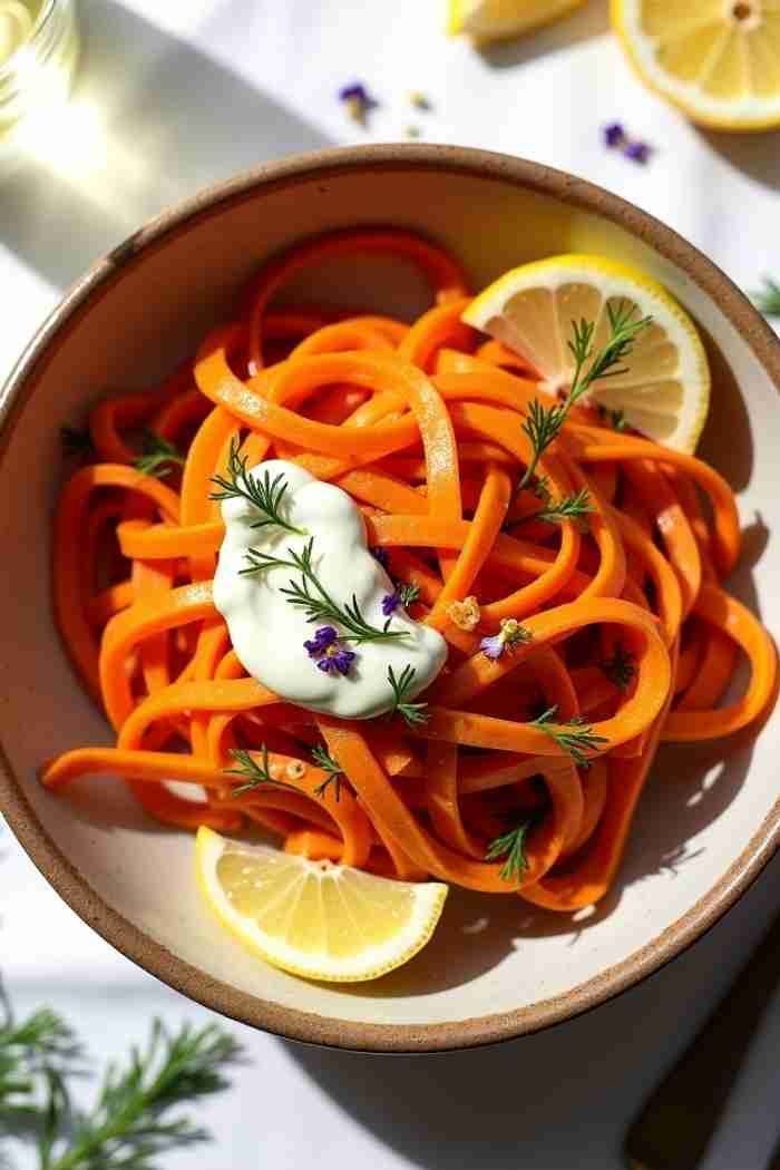 Classic Lemon-Dill Carrot Ribbon Salad