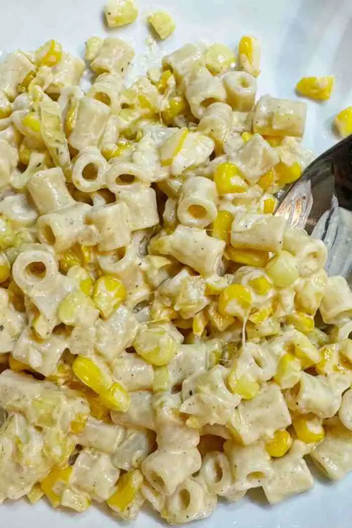 Lighter Greek Yogurt Mexican Street Corn Pasta Salad