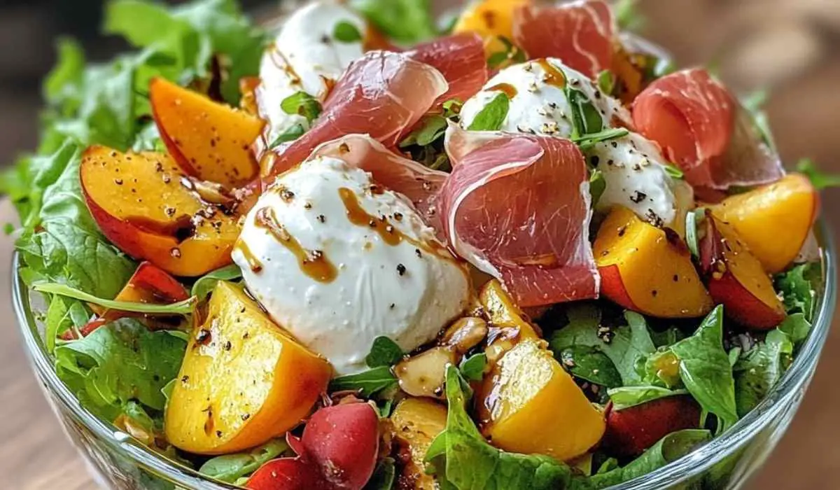 Peach Burrata Salad