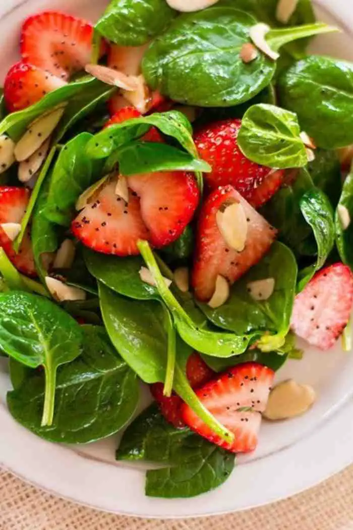 Strawberry Spinach Poppy Seed Salad