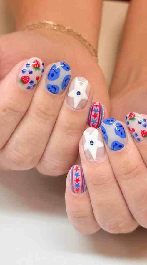 4th of july nails