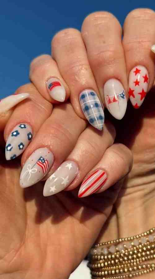 4th of july nails