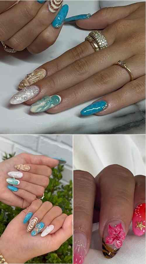 ocean vibe nails