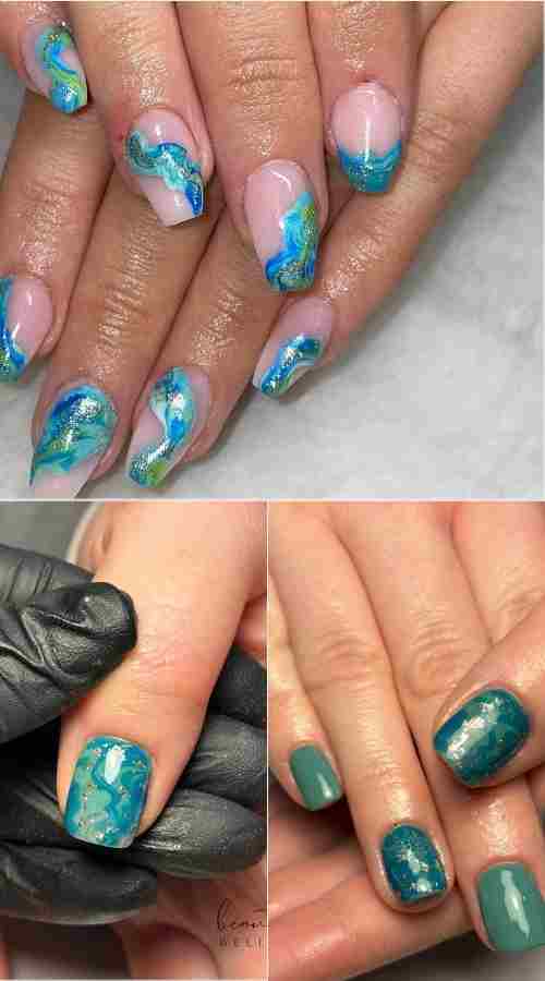 ocean vibe nails
